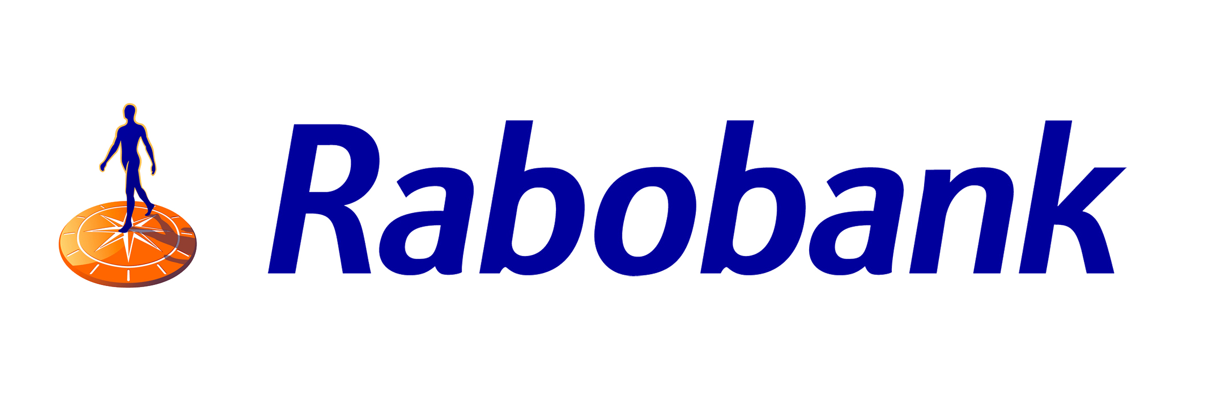 Rabobank-logo op een witte achtergrond in Lelystad.