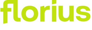 Een groen logo met het woord florius en Rocket hypotheken erop.